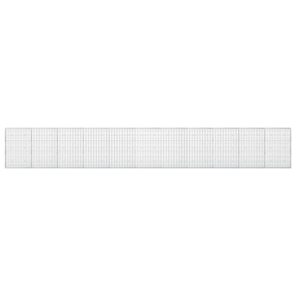 vidaXL Gabion z drutu 3,5 mm i siatką 5x10 cm 1100x30x150 cm
