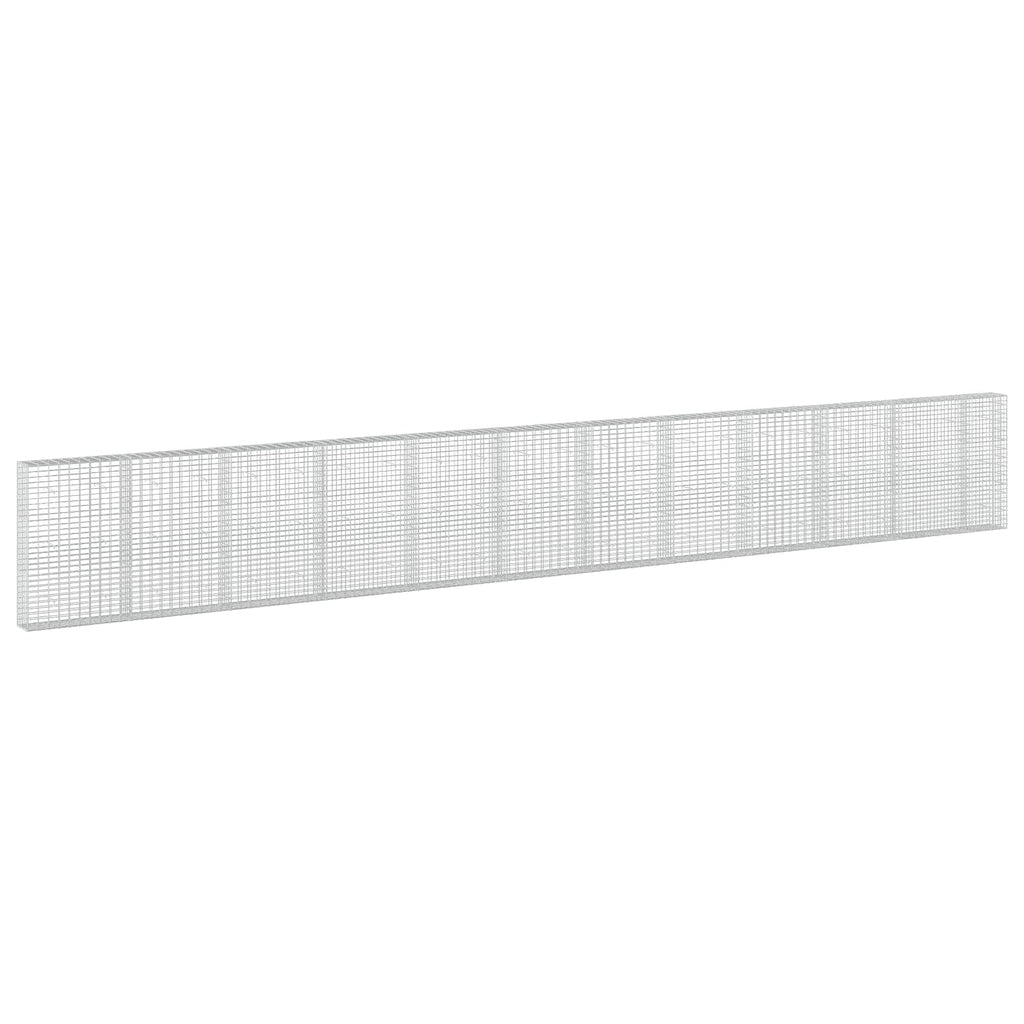 vidaXL Gabion z drutu 3,5 mm i siatką 5x10 cm 1150x30x150 cm