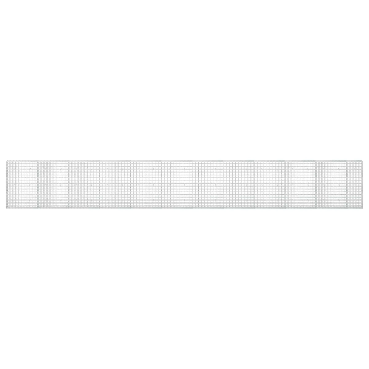 vidaXL Gabion z drutu 3,5 mm i siatką 5x10 cm 1150x30x150 cm