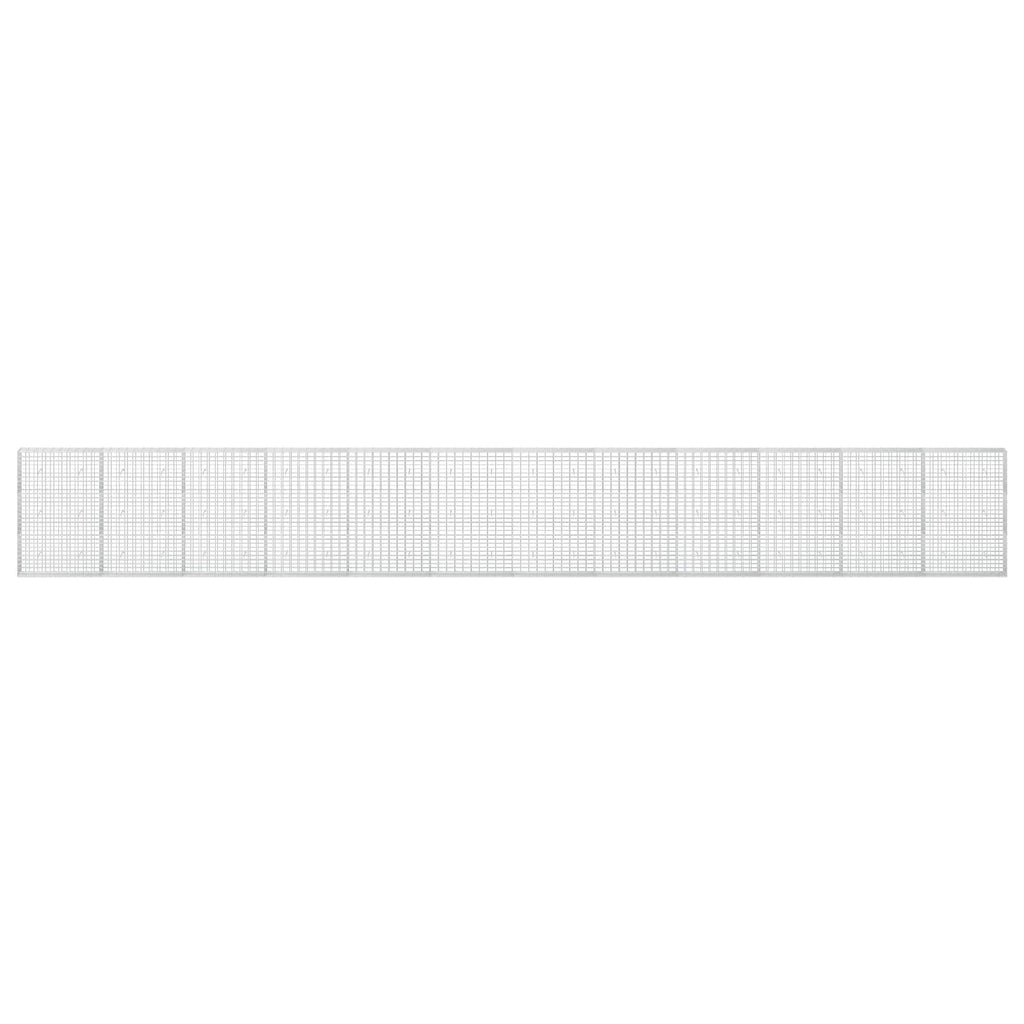 vidaXL Gabion z drutu 3,5 mm i siatką 5x10 cm 1200x30x150 cm