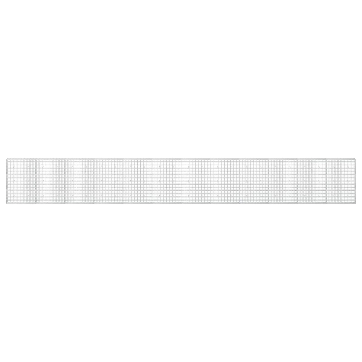 vidaXL Gabion z drutu 3,5 mm i siatką 5x10 cm 1200x30x150 cm