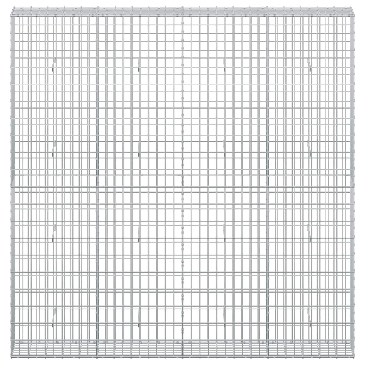vidaXL Gabion z drutu 3,5 mm i siatką 5x10 cm 200x30x200 cm