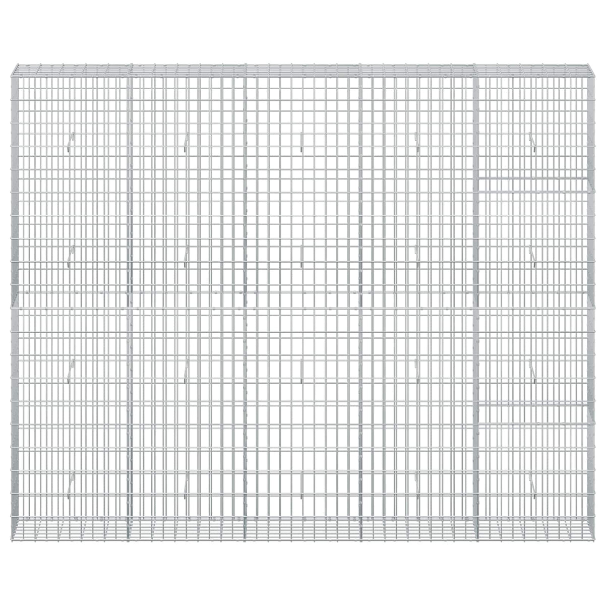 vidaXL Gabion z drutu 3,5 mm i siatką 5x10 cm 250x30x200 cm