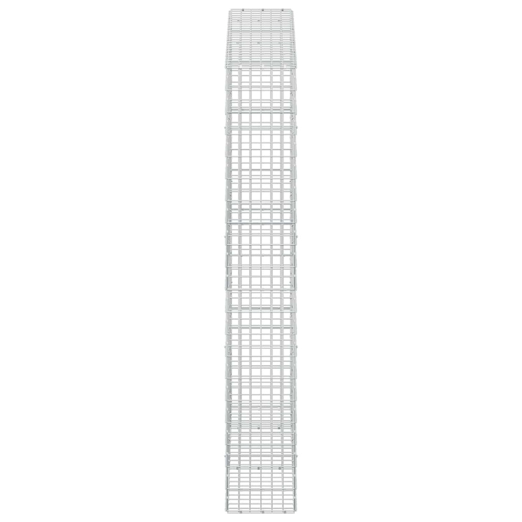vidaXL Gabion z drutu 3,5 mm i siatką 5x10 cm 250x30x200 cm