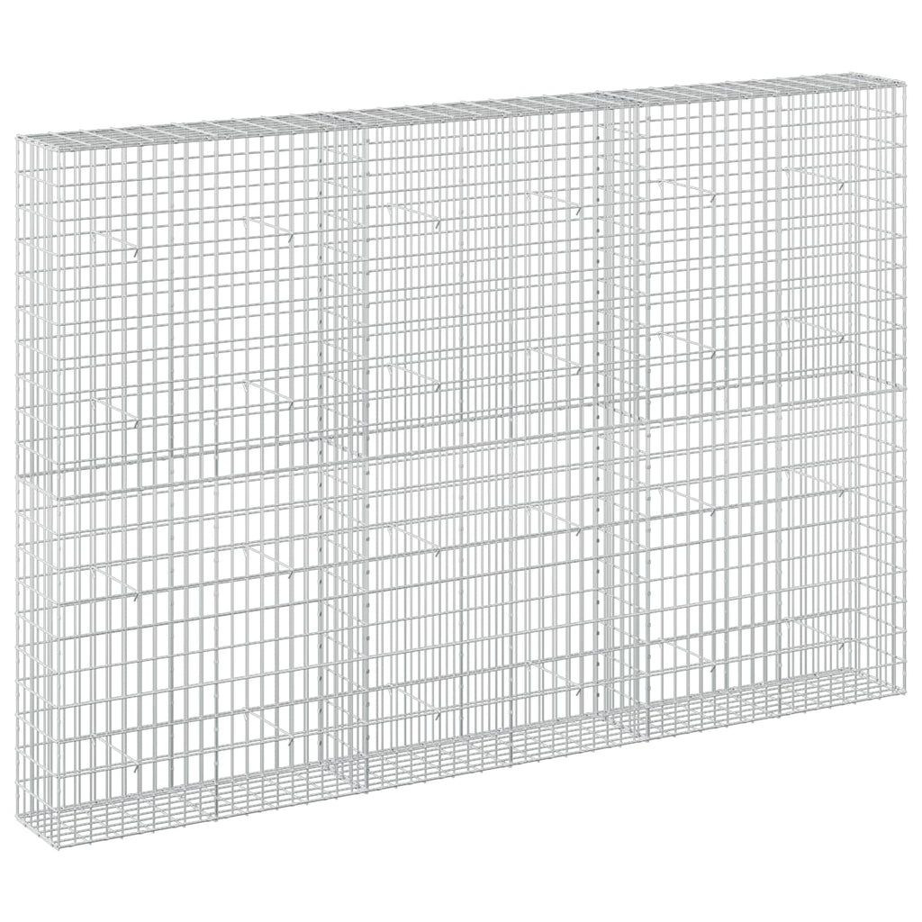 vidaXL Gabion z drutu 3,5 mm i siatką 5x10 cm 300x30x200 cm