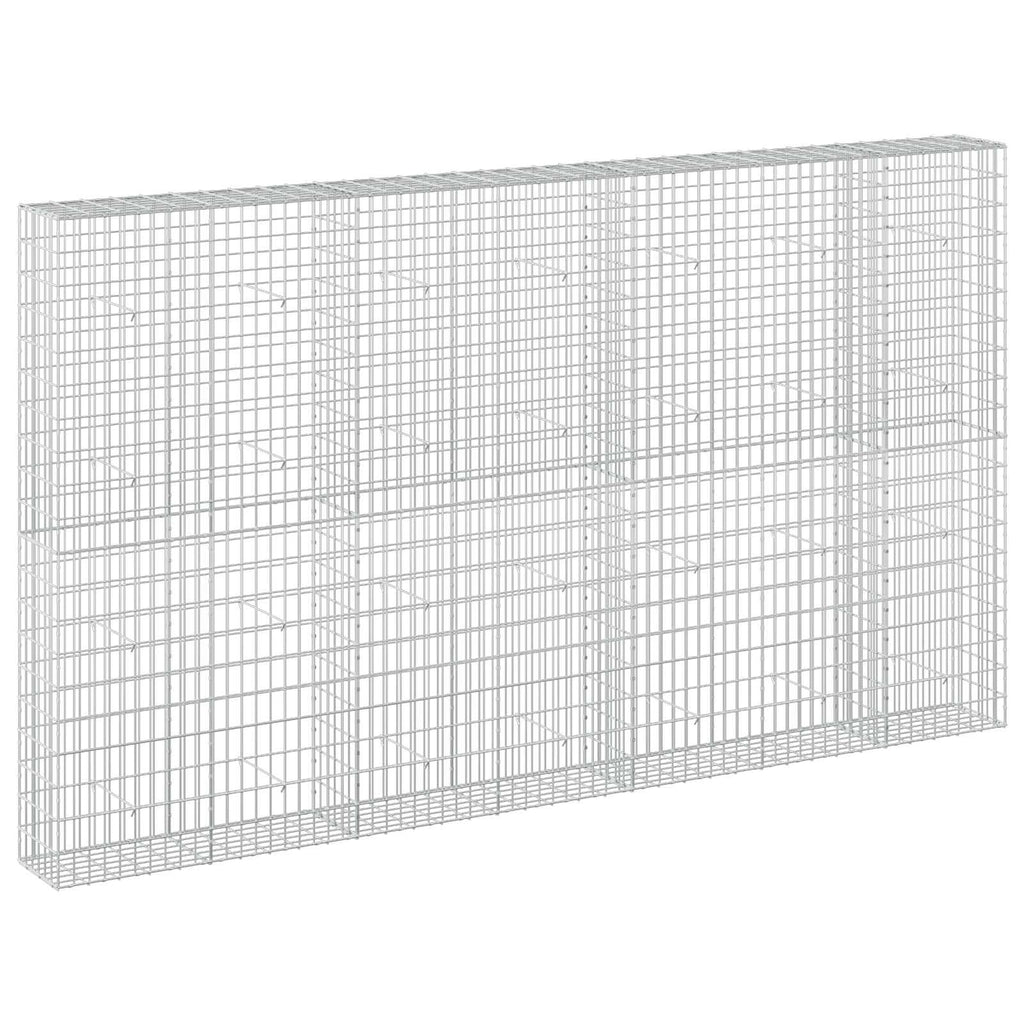 vidaXL Gabion z drutu 3,5 mm i siatką 5x10 cm 350x30x200 cm