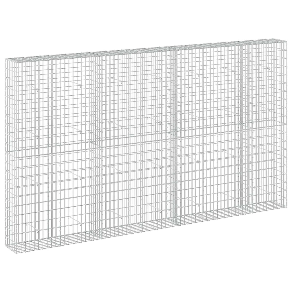 vidaXL Gabion z drutu 3,5 mm i siatką 5x10 cm 350x30x200 cm