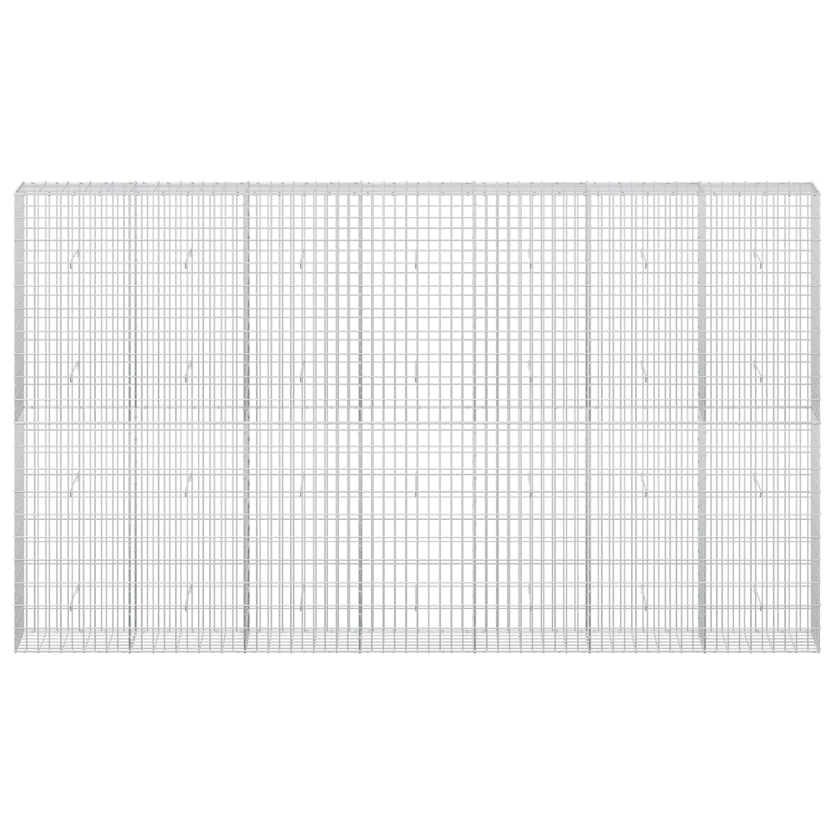 vidaXL Gabion z drutu 3,5 mm i siatką 5x10 cm 350x30x200 cm