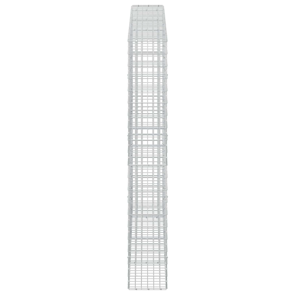 vidaXL Gabion z drutu 3,5 mm i siatką 5x10 cm 350x30x200 cm