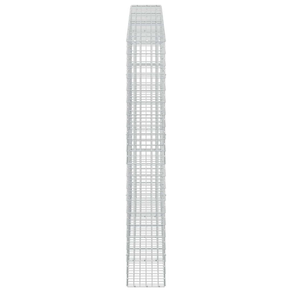vidaXL Gabion z drutu 3,5 mm i siatką 5x10 cm 400x30x200 cm