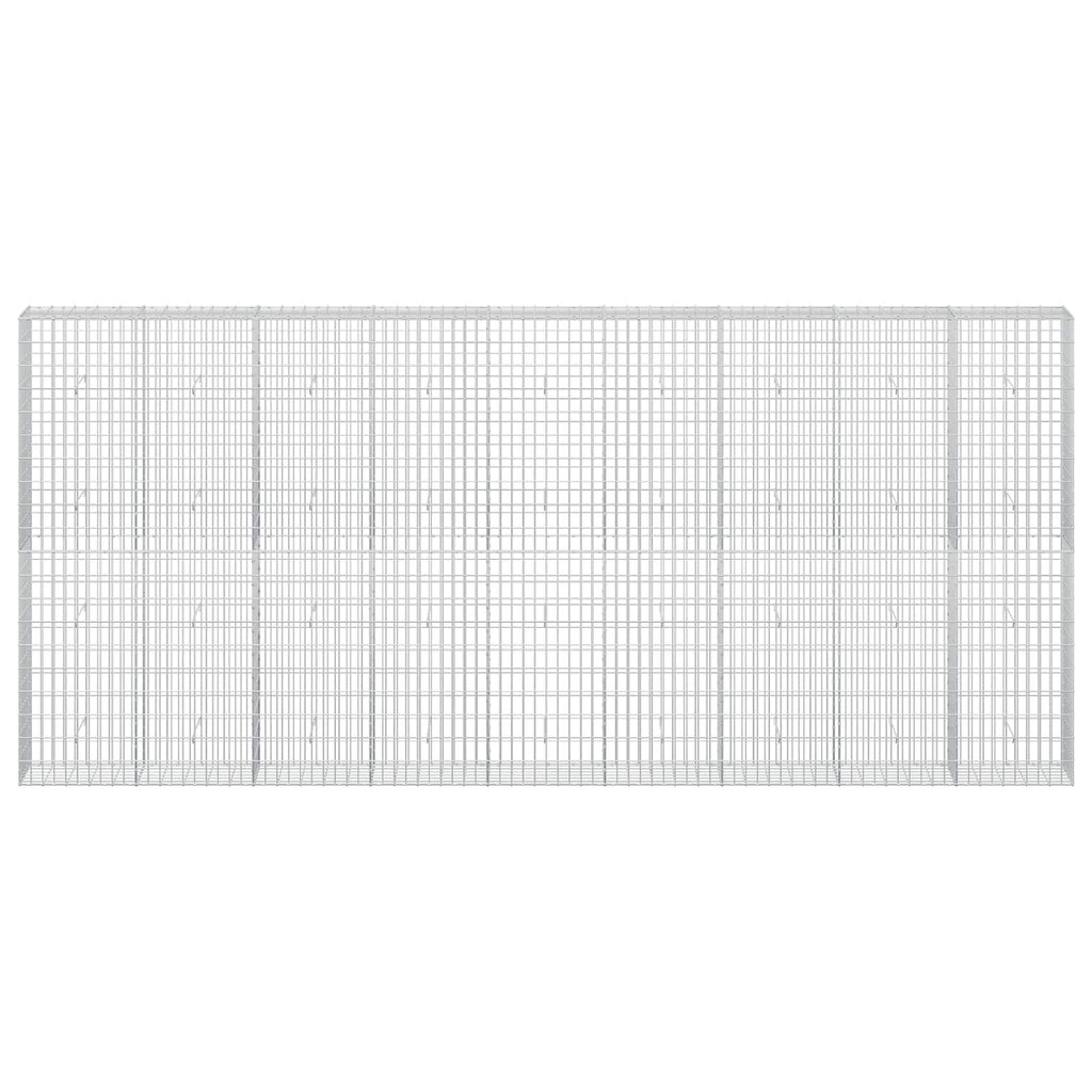 vidaXL Gabion z drutu 3,5 mm i siatką 5x10 cm 450x30x200 cm