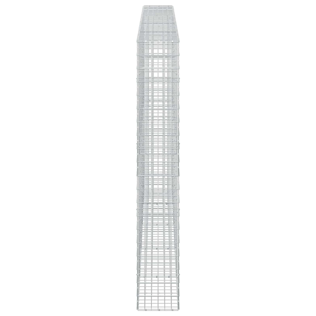 vidaXL Gabion z drutu 3,5 mm i siatką 5x10 cm 450x30x200 cm