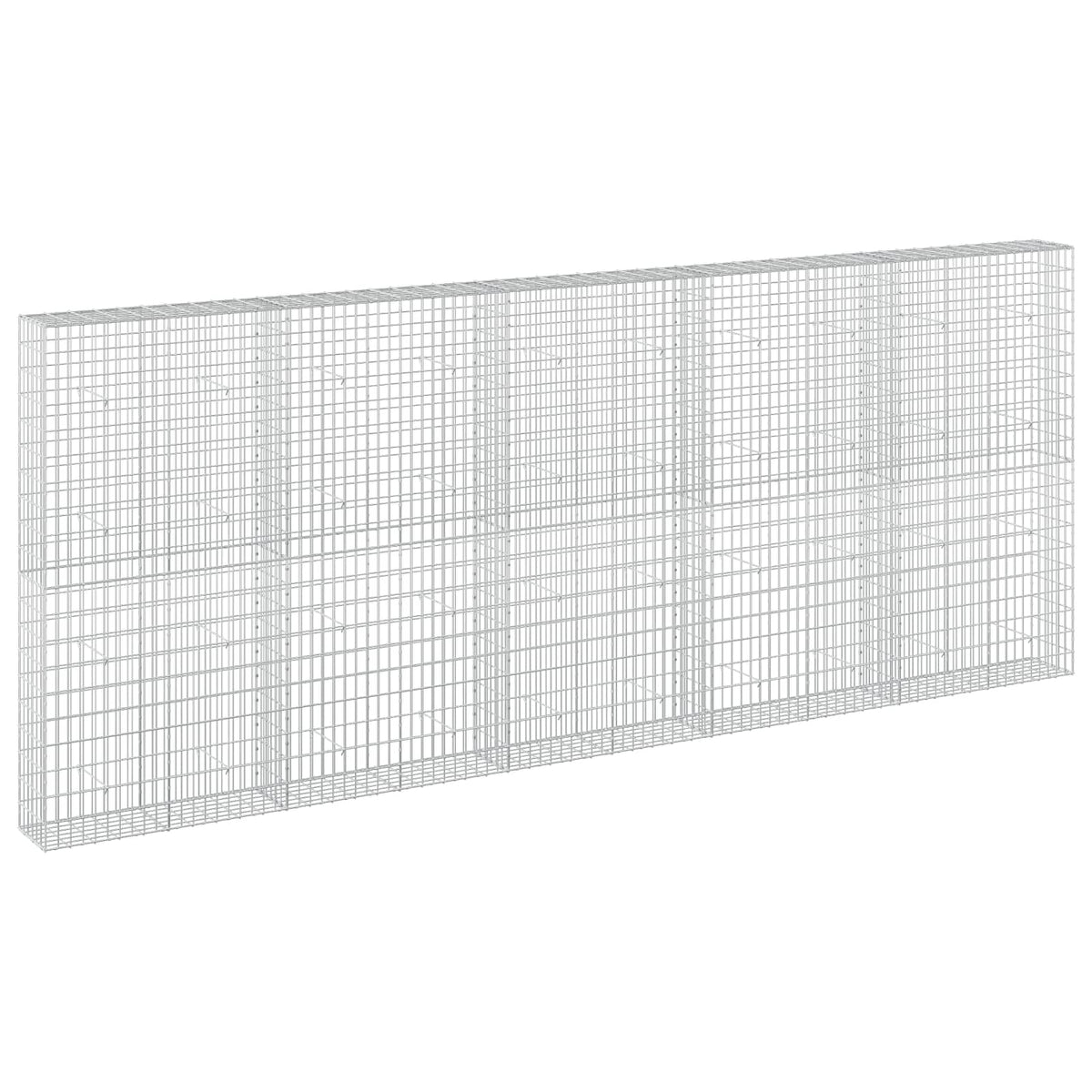 vidaXL Gabion z drutu 3,5 mm i siatką 5x10 cm 500x30x200 cm