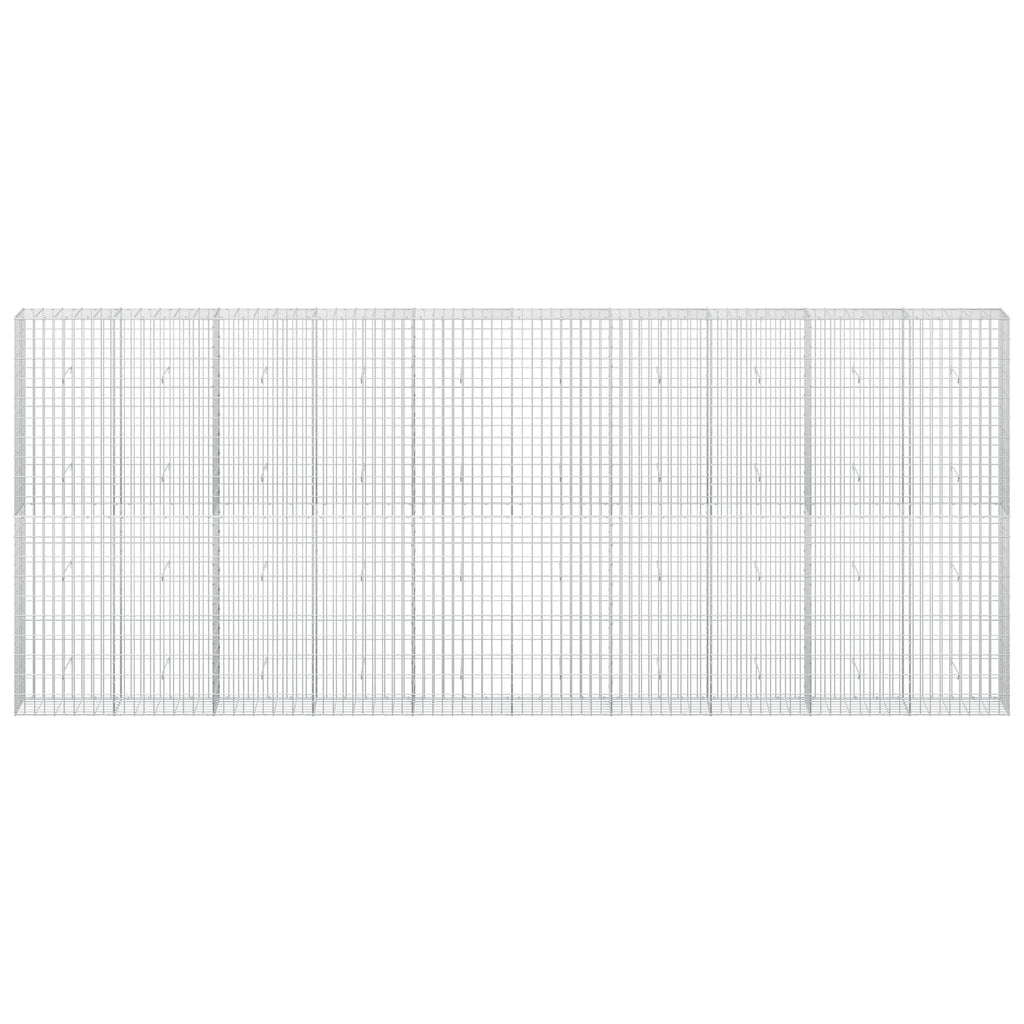 vidaXL Gabion z drutu 3,5 mm i siatką 5x10 cm 500x30x200 cm