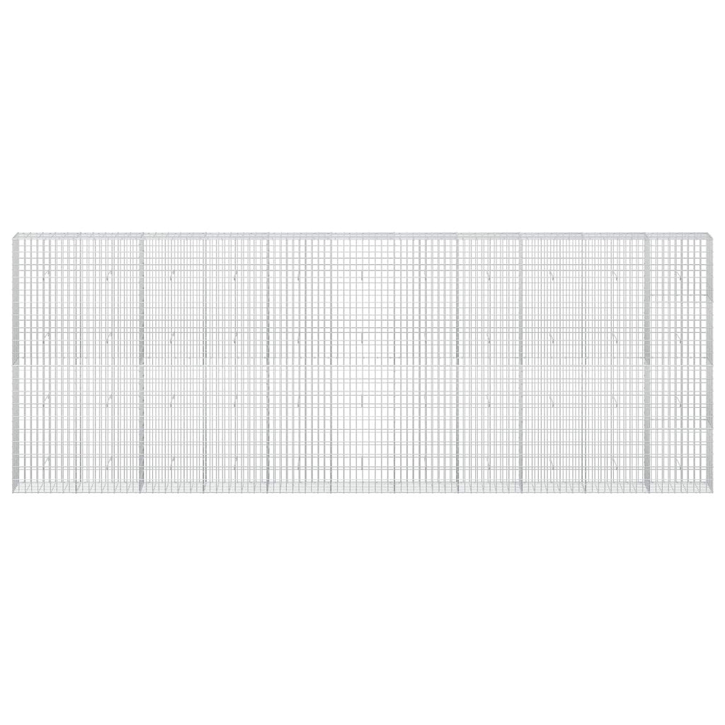 vidaXL Gabion z drutu 3,5 mm i siatką 5x10 cm 550x30x200 cm