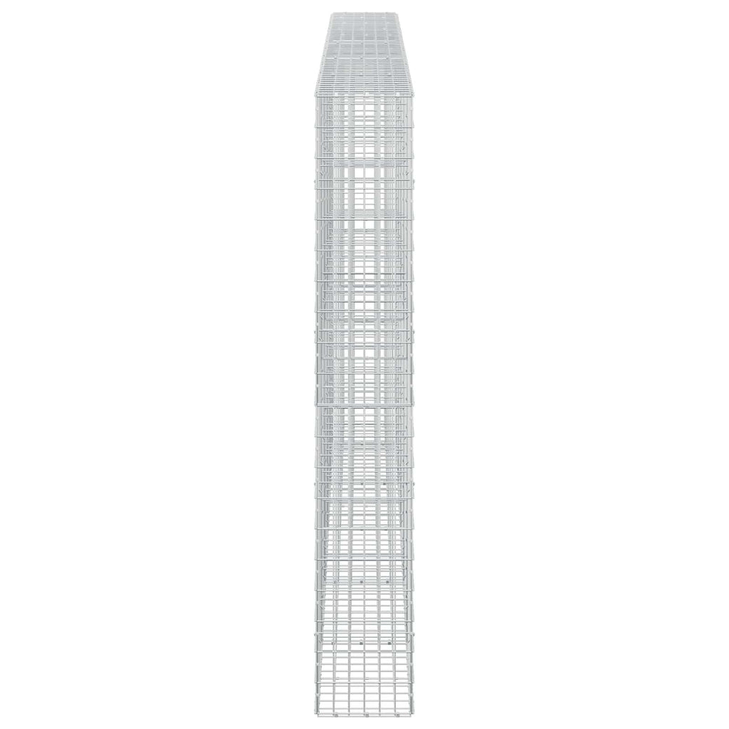 vidaXL Gabion z drutu 3,5 mm i siatką 5x10 cm 550x30x200 cm