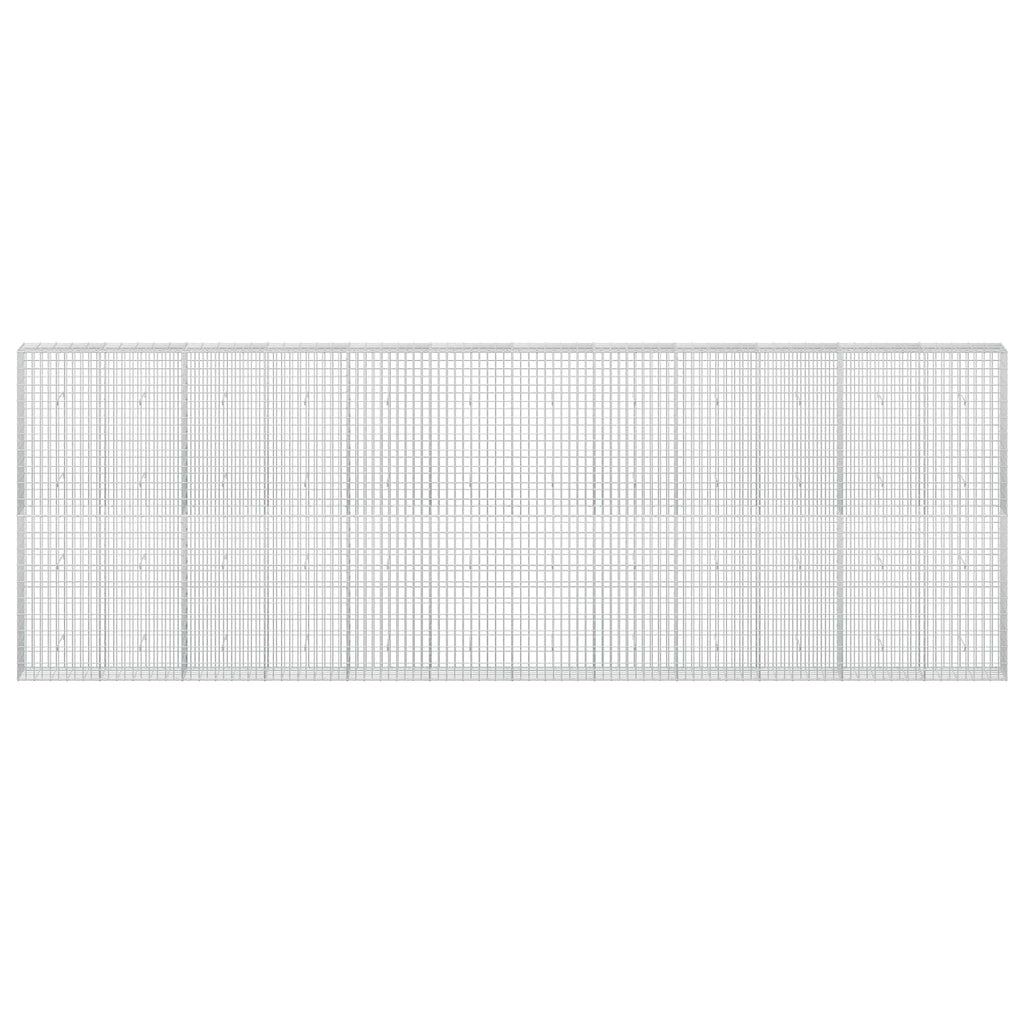 vidaXL Gabion z drutu 3,5 mm i siatką 5x10 cm 600x30x200 cm