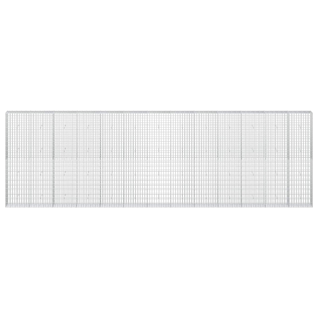 vidaXL Gabion z drutu 3,5 mm i siatką 5x10 cm 650x30x200 cm