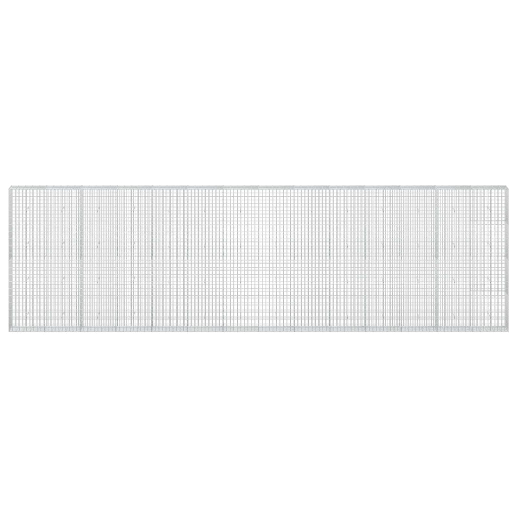 vidaXL Gabion z drutu 3,5 mm i siatką 5x10 cm 700x30x200 cm