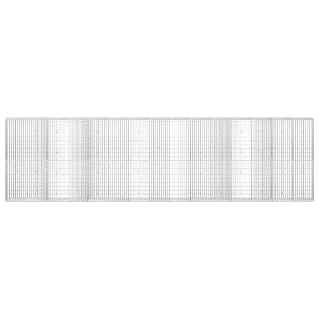 vidaXL Gabion z drutu 3,5 mm i siatką 5x10 cm 750x30x200 cm