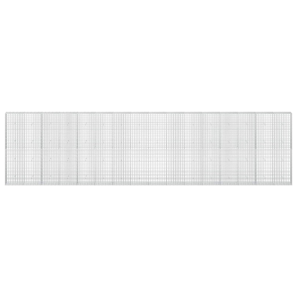 vidaXL Gabion z drutu 3,5 mm i siatką 5x10 cm 800x30x200 cm