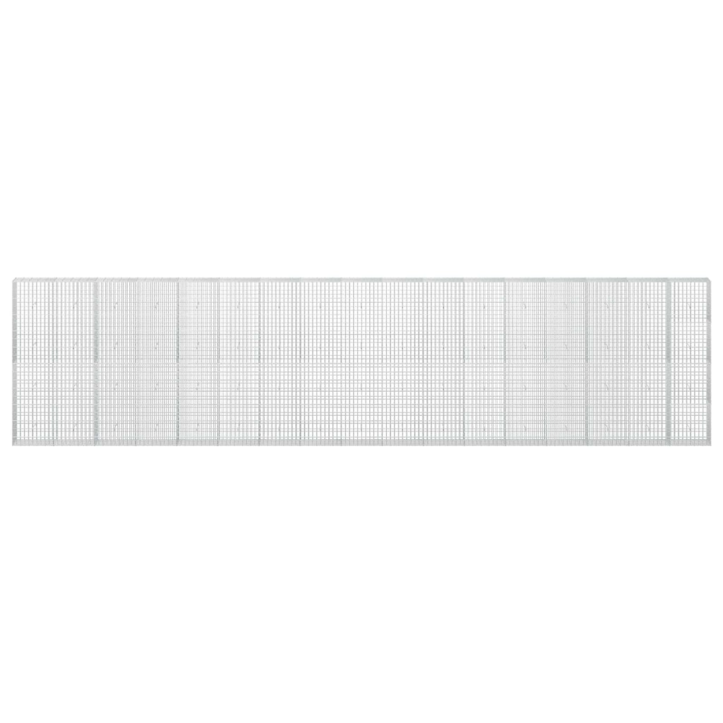 vidaXL Gabion z drutu 3,5 mm i siatką 5x10 cm 850x30x200 cm