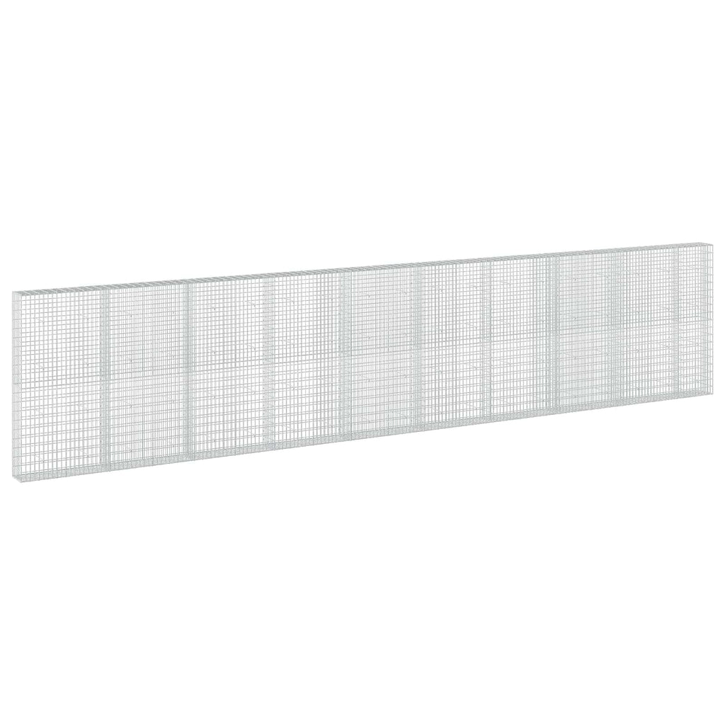 vidaXL Gabion z drutu 3,5 mm i siatką 5x10 cm 950x30x200 cm