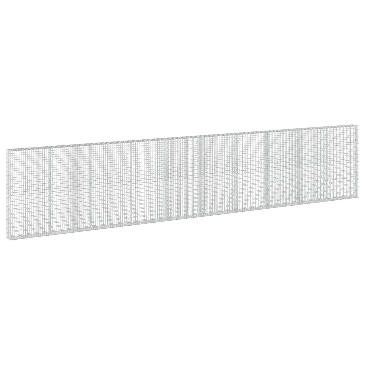 vidaXL Gabion z drutu 3,5 mm i siatką 5x10 cm 1000x30x200 cm
