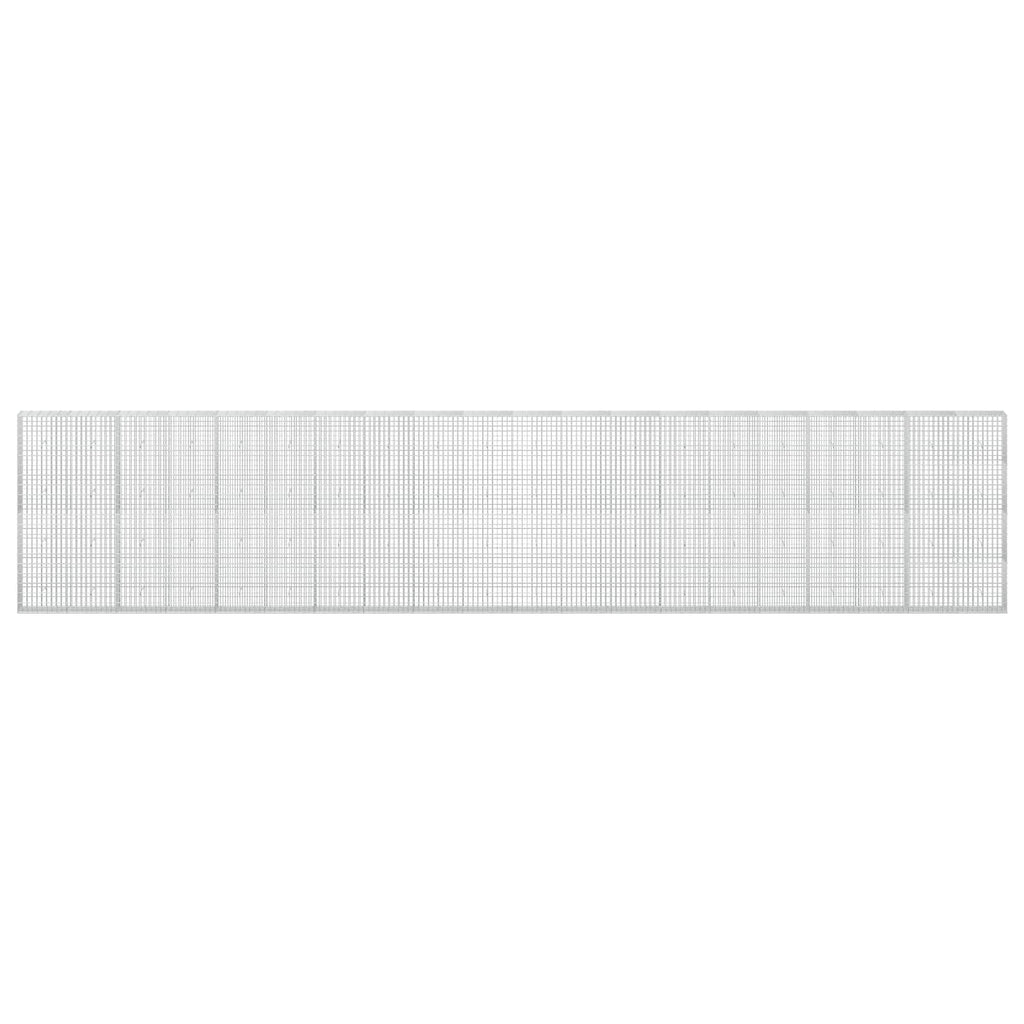 vidaXL Gabion z drutu 3,5 mm i siatką 5x10 cm 1000x30x200 cm