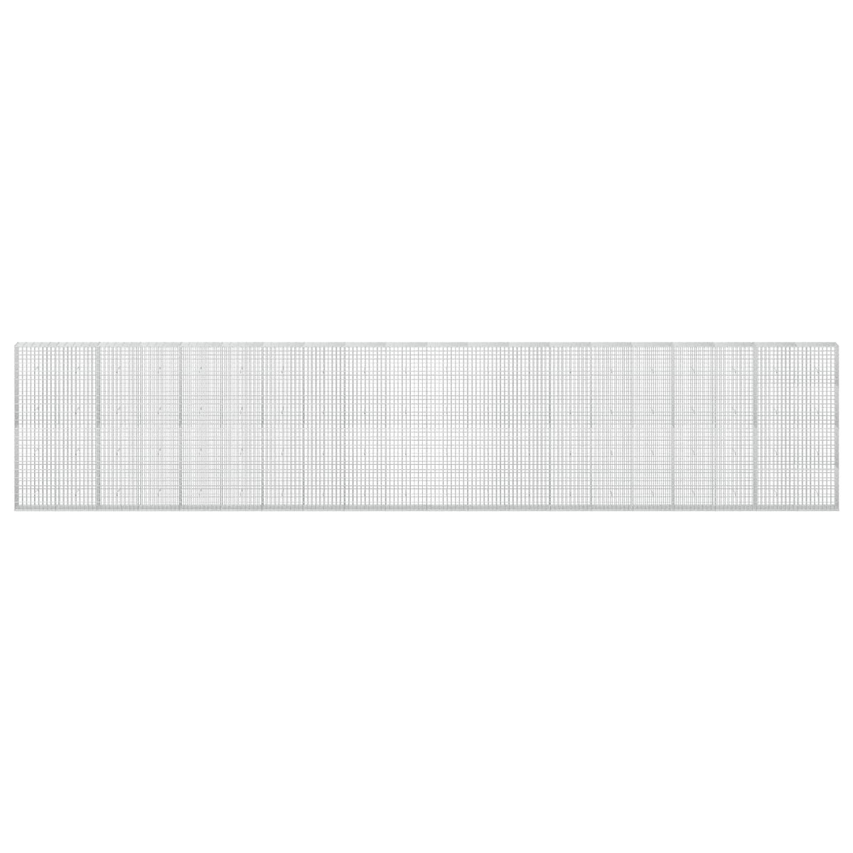 vidaXL Gabion z drutu 3,5 mm i siatką 5x10 cm 1000x30x200 cm