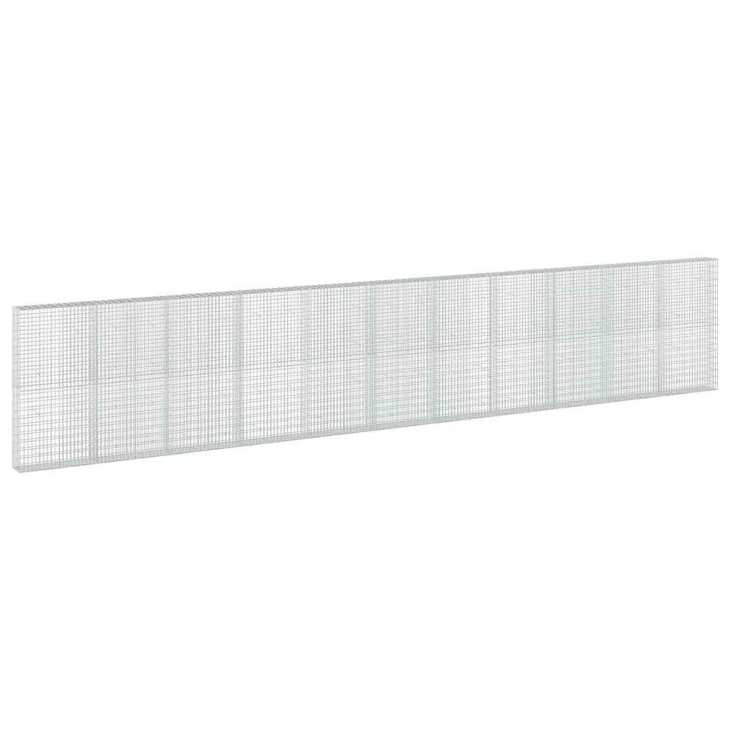 vidaXL Gabion z drutu 3,5 mm i siatką 5x10 cm 1100x30x200 cm