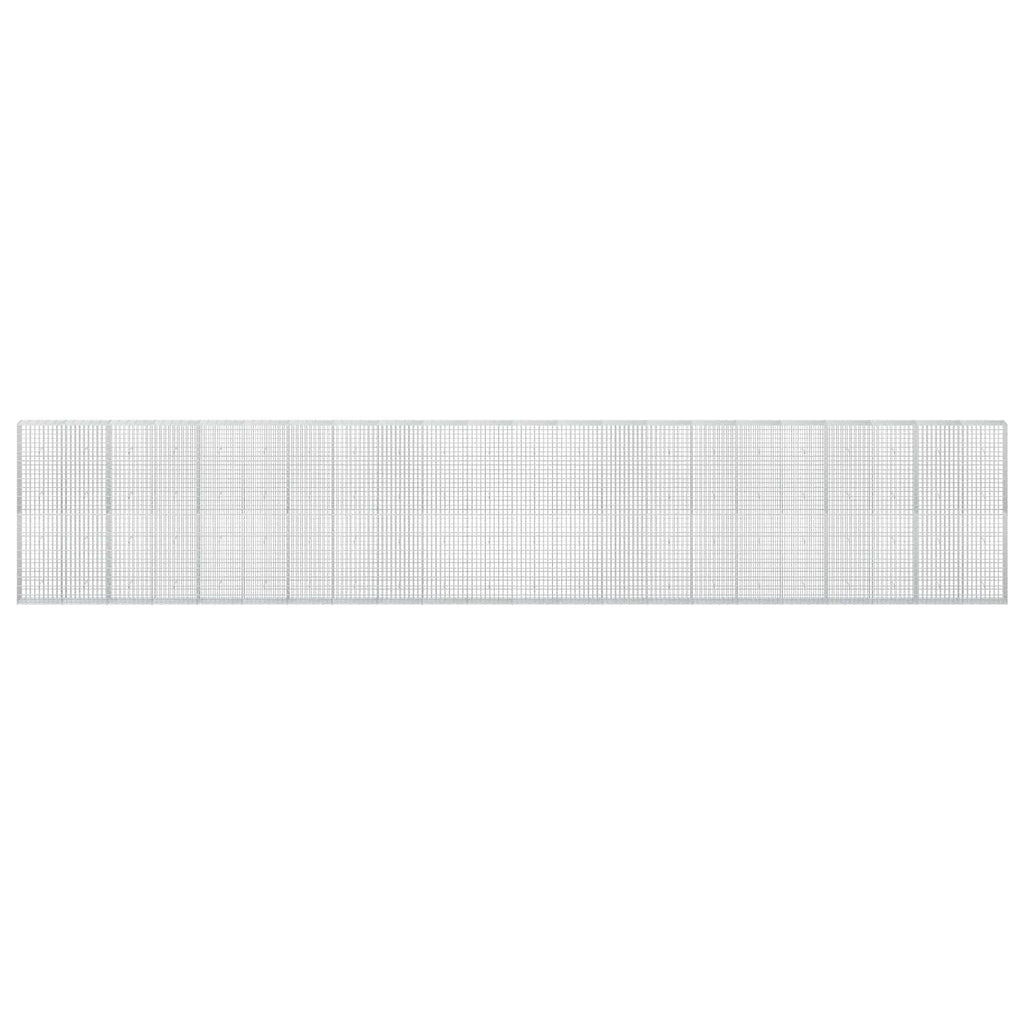 vidaXL Gabion z drutu 3,5 mm i siatką 5x10 cm 1100x30x200 cm