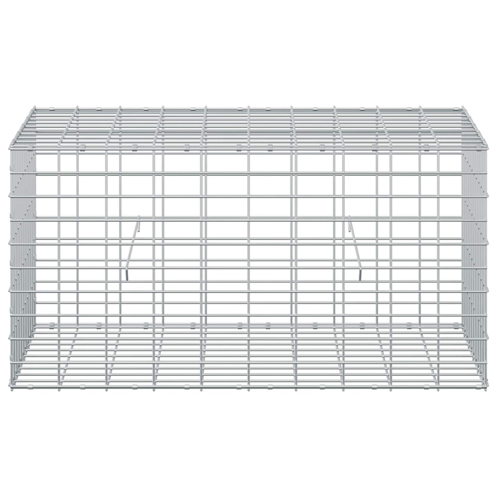 vidaXL Gabion z drutu 3,5 mm i siatką 5x10 cm 100x50x50 cm