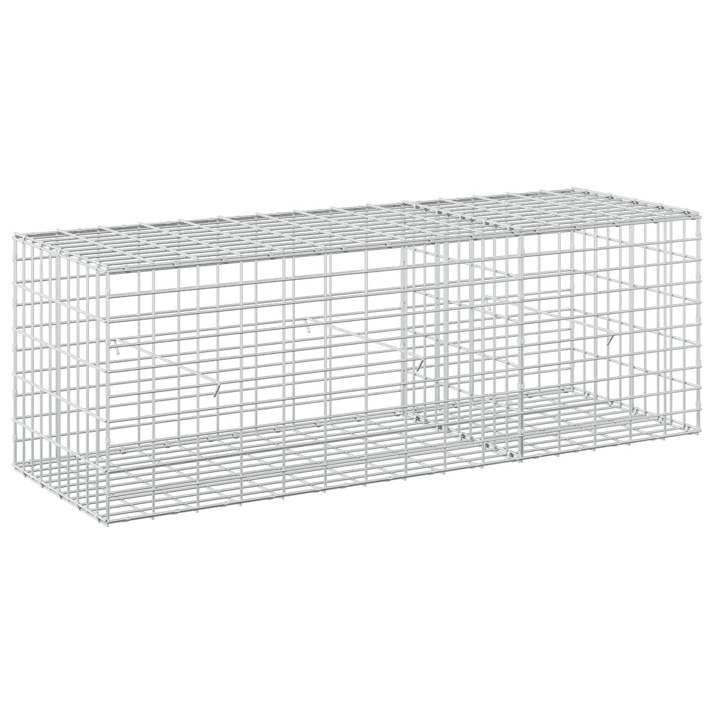 vidaXL Gabion z drutu 3,5 mm i siatką 5x10 cm 150x50x50 cm