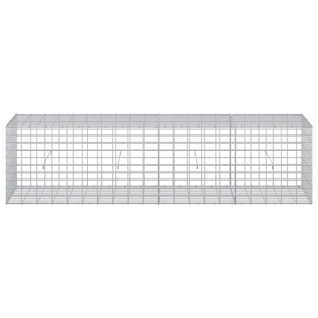 vidaXL Gabion z drutu 3,5 mm i siatką 5x10 cm 200x50x50 cm