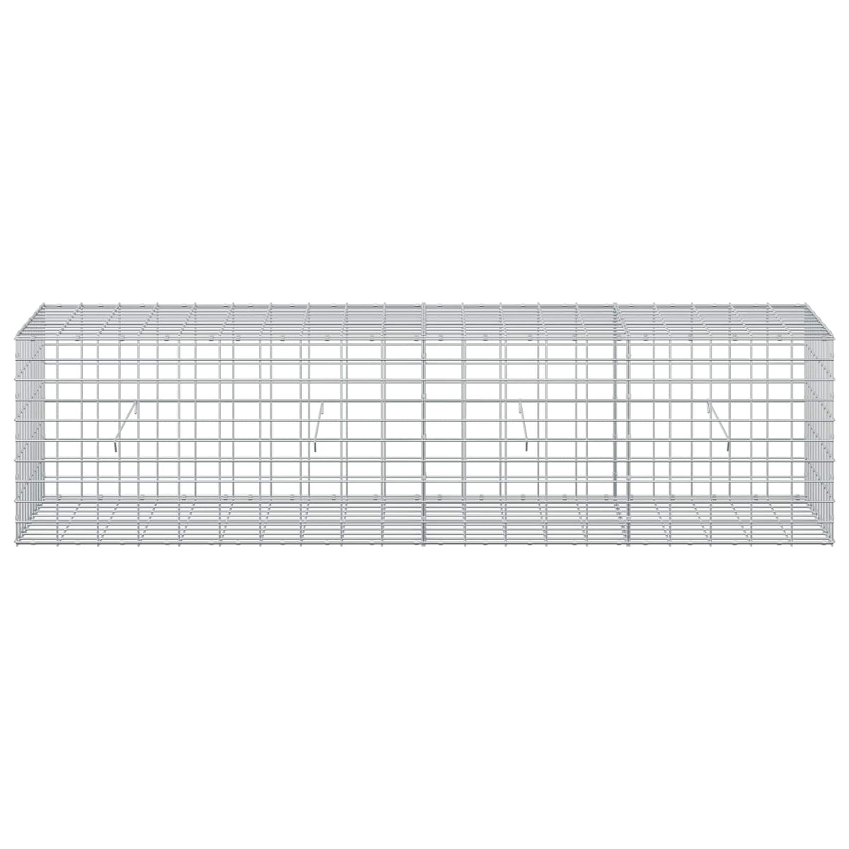 vidaXL Gabion z drutu 3,5 mm i siatką 5x10 cm 200x50x50 cm