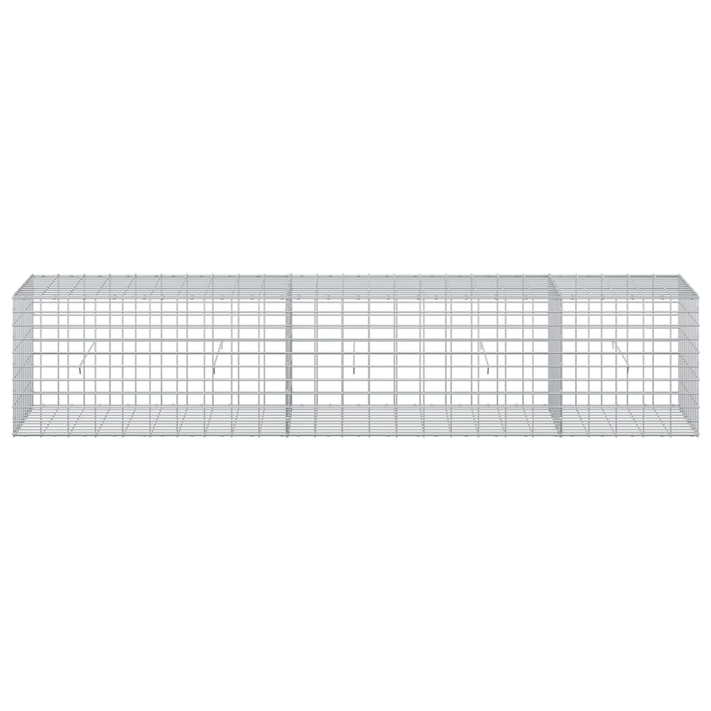 vidaXL Gabion z drutu 3,5 mm i siatką 5x10 cm 250x50x50 cm