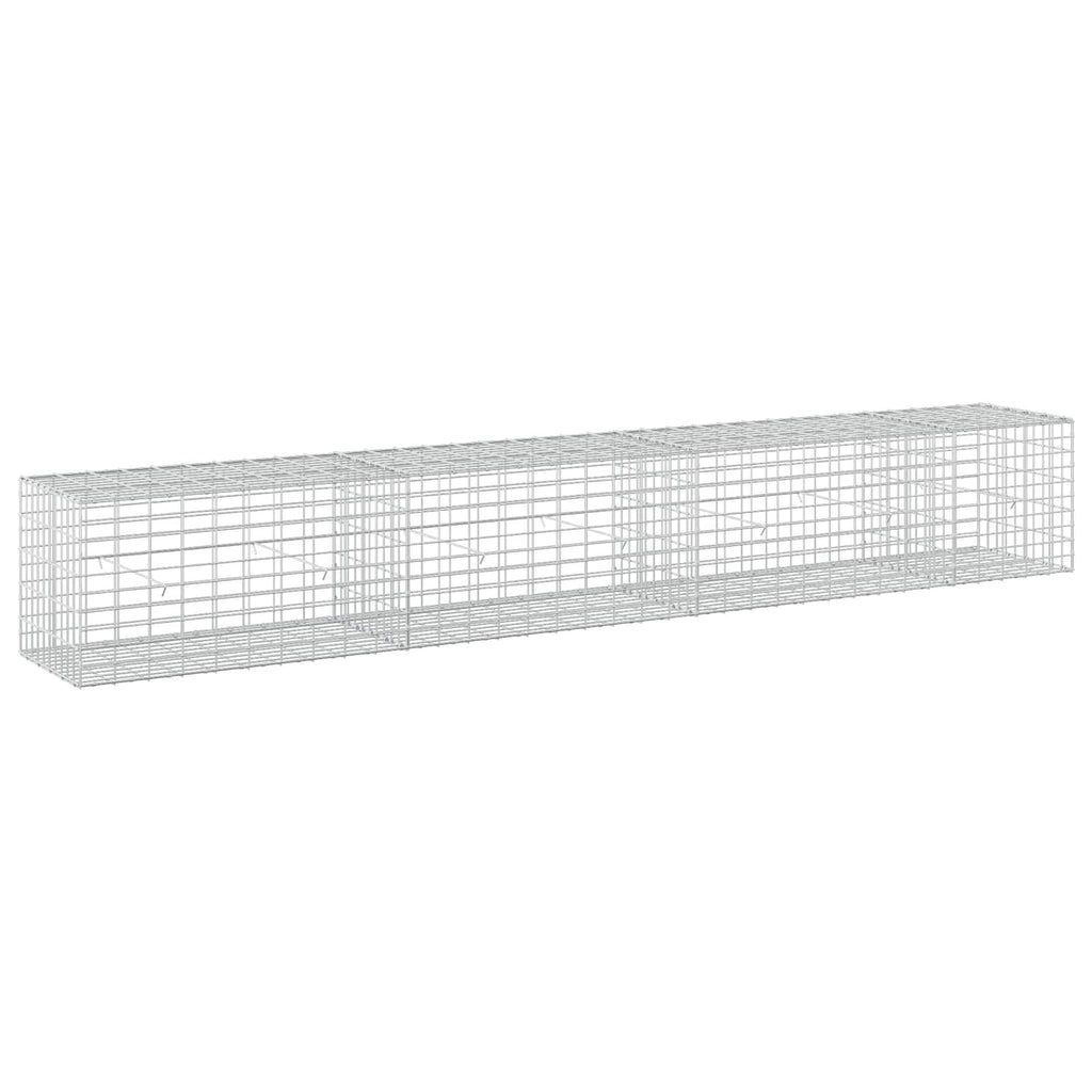 vidaXL Gabion z drutu 3,5 mm i siatką 5x10 cm 350x50x50 cm