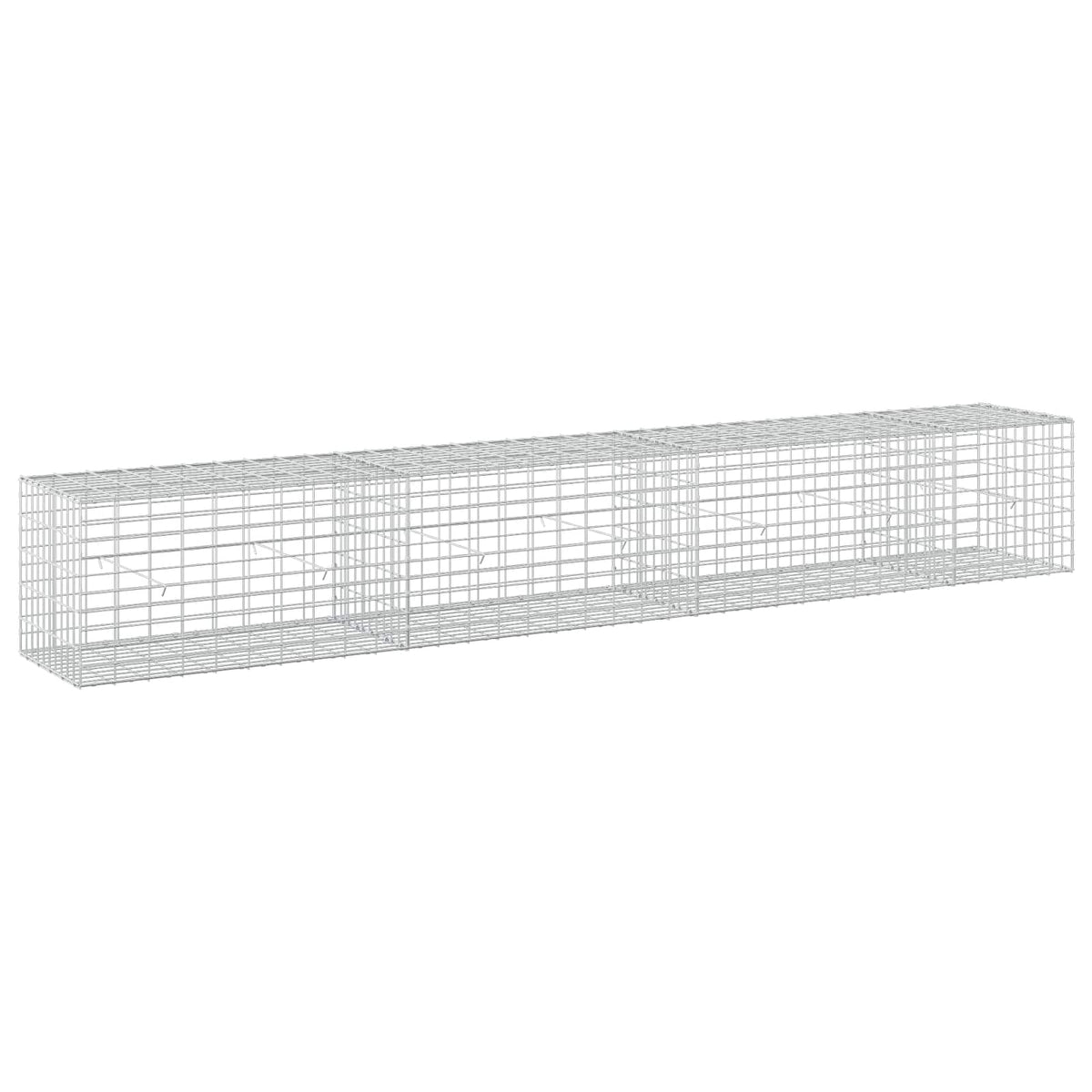 vidaXL Gabion z drutu 3,5 mm i siatką 5x10 cm 350x50x50 cm