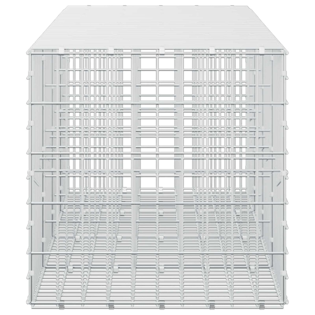 vidaXL Gabion z drutu 3,5 mm i siatką 5x10 cm 400x50x50 cm