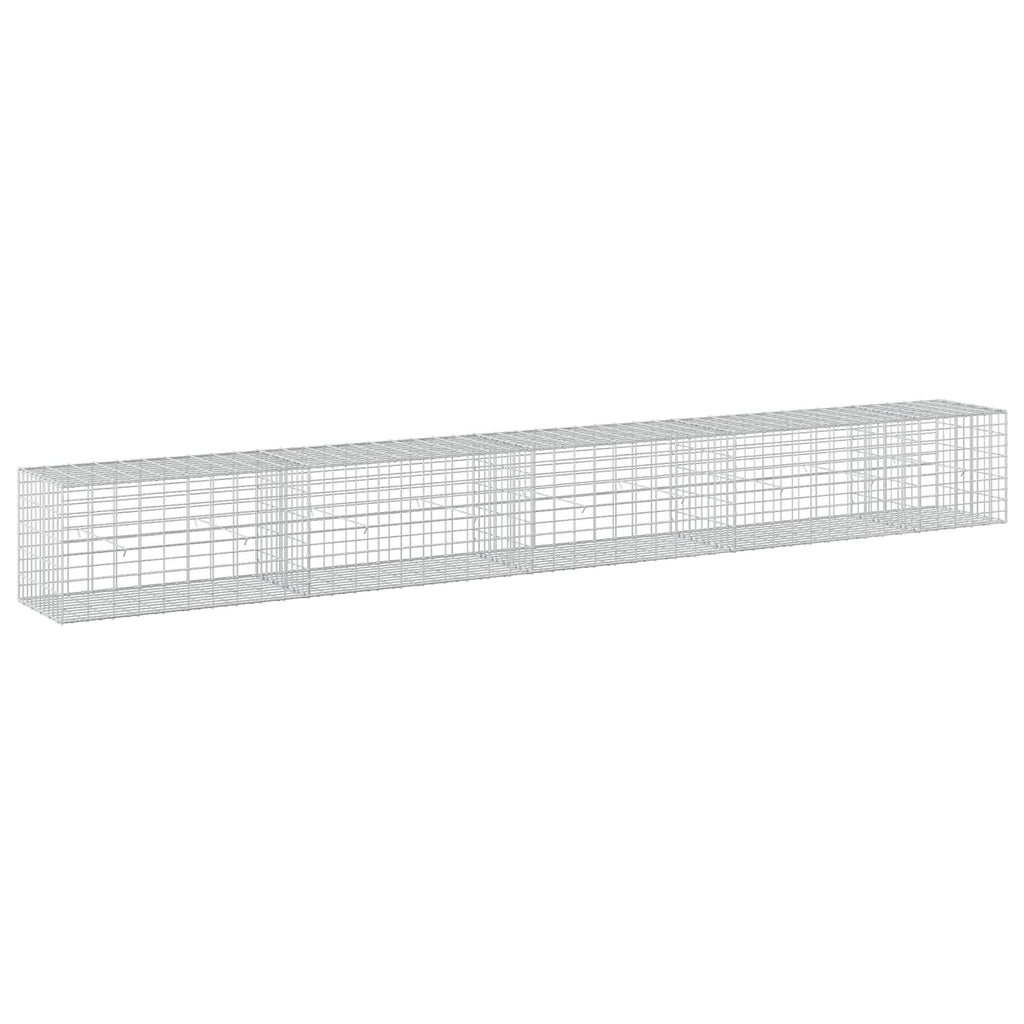 vidaXL Gabion z drutu 3,5 mm i siatką 5x10 cm 450x50x50 cm