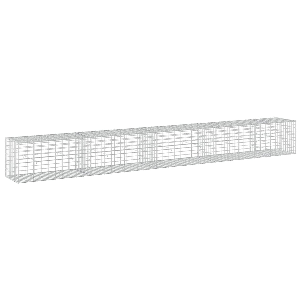 vidaXL Gabion z drutu 3,5 mm i siatką 5x10 cm 450x50x50 cm