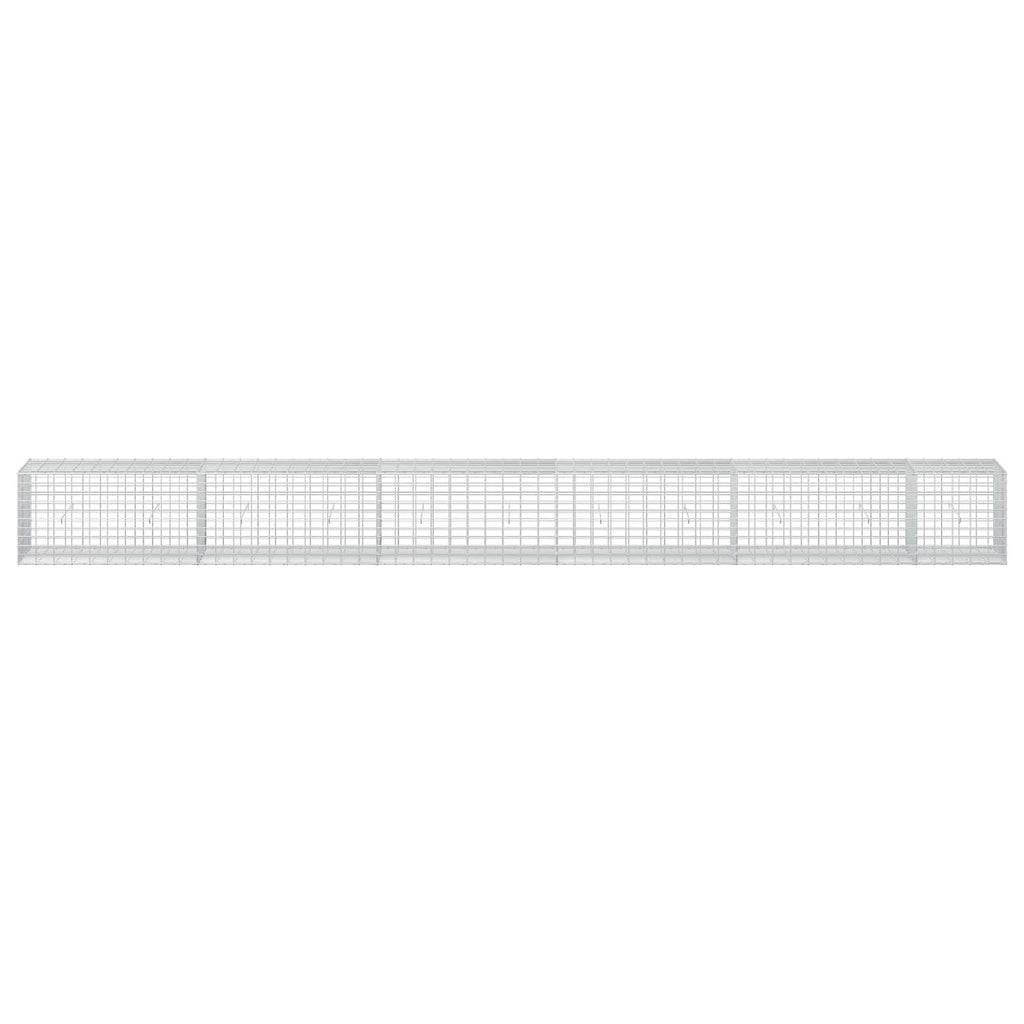 vidaXL Gabion z drutu 3,5 mm i siatką 5x10 cm 550x50x50 cm