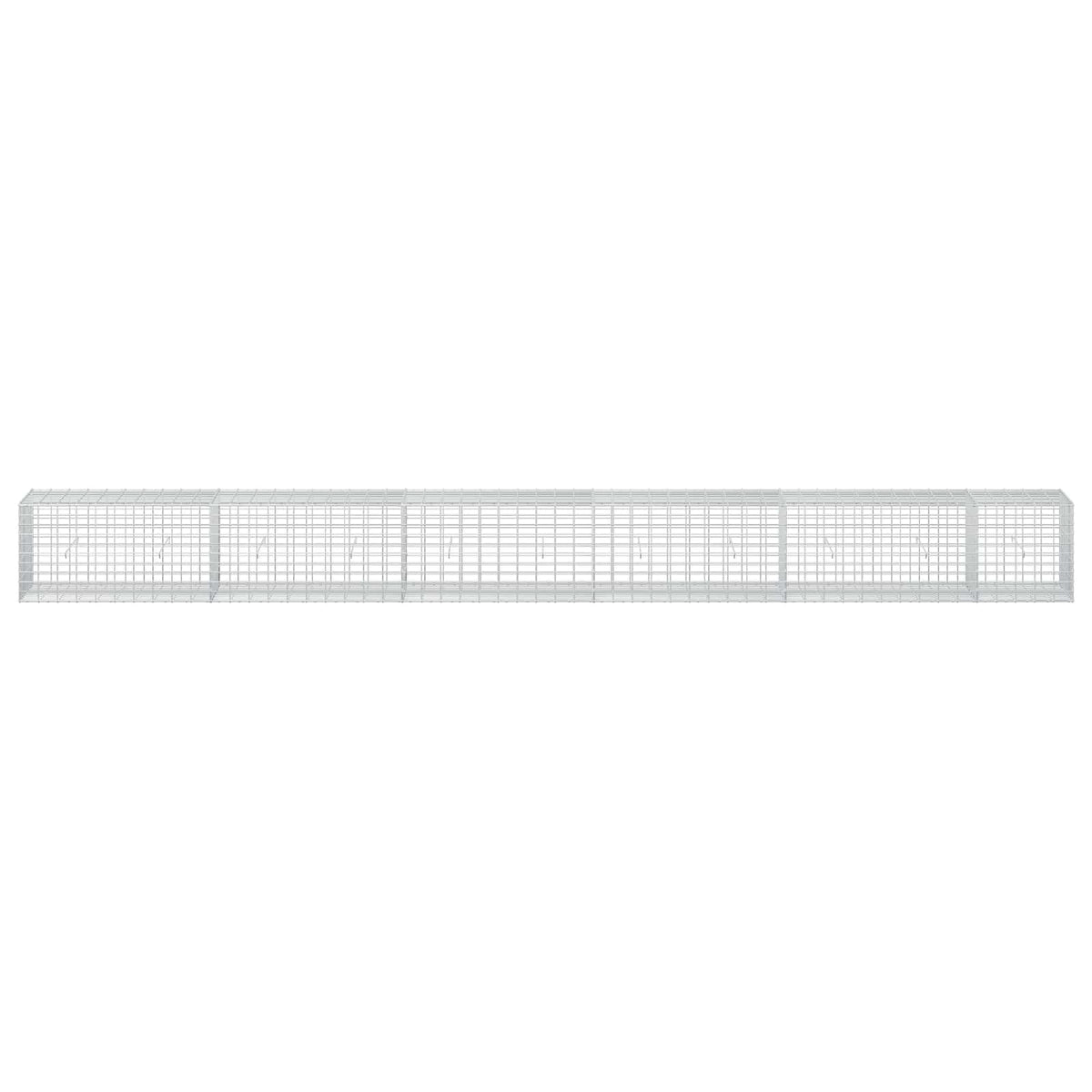vidaXL Gabion z drutu 3,5 mm i siatką 5x10 cm 550x50x50 cm