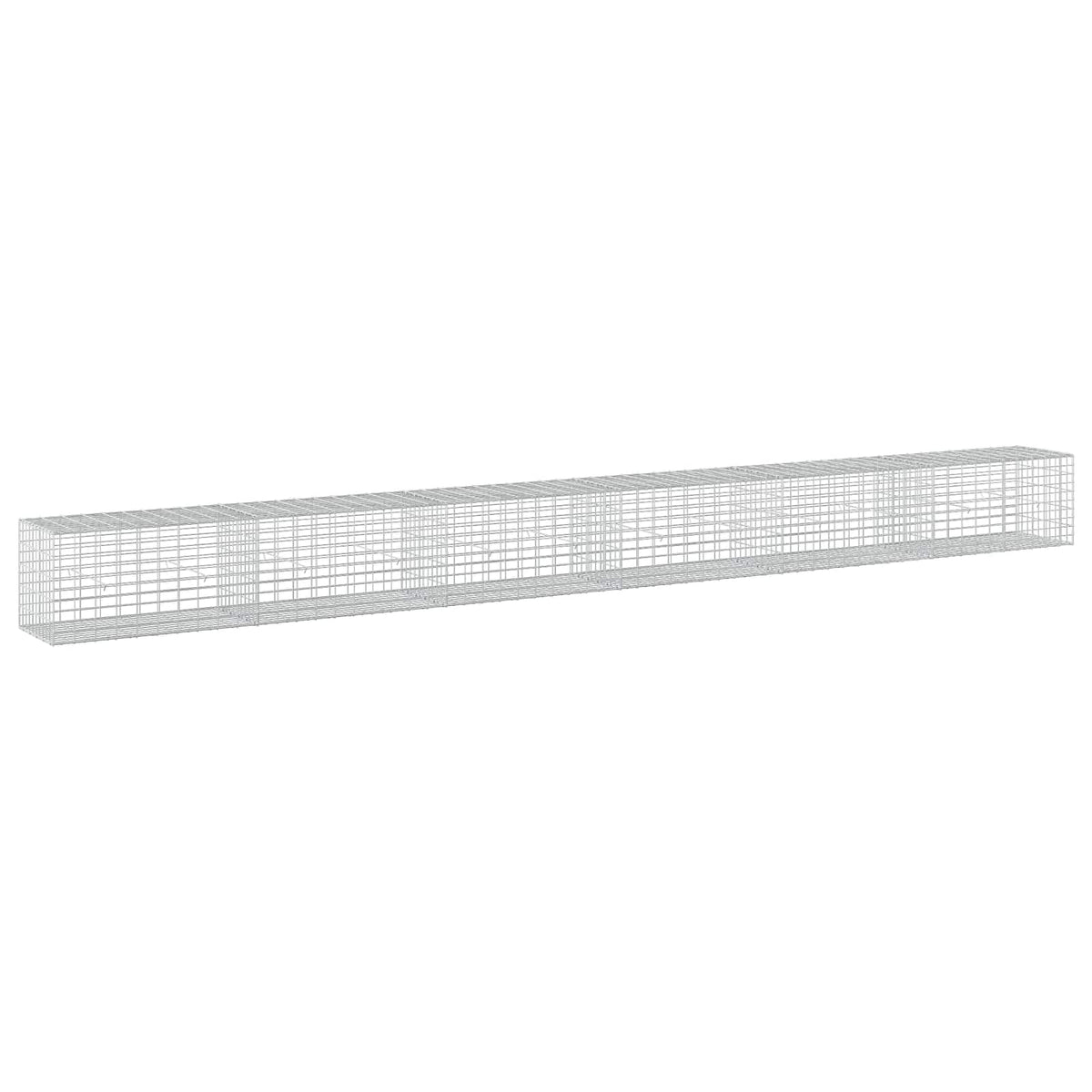 vidaXL Gabion z drutu 3,5 mm i siatką 5x10 cm 600x50x50 cm