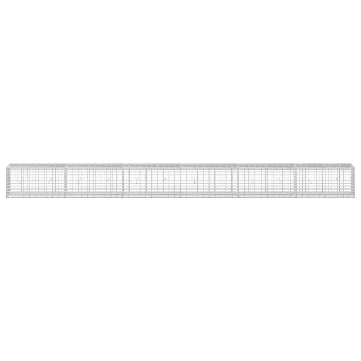 vidaXL Gabion z drutu 3,5 mm i siatką 5x10 cm 600x50x50 cm