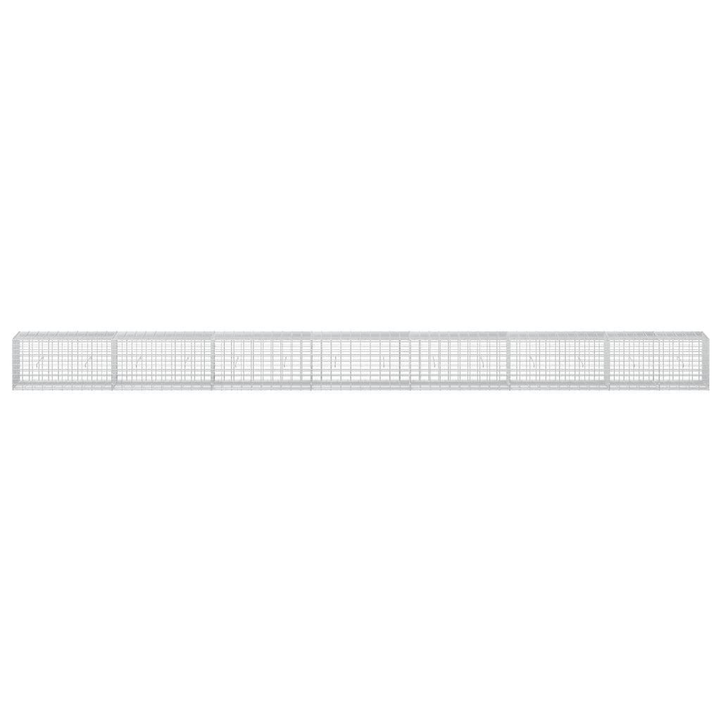 vidaXL Gabion z drutu 3,5 mm i siatką 5x10 cm 700x50x50 cm