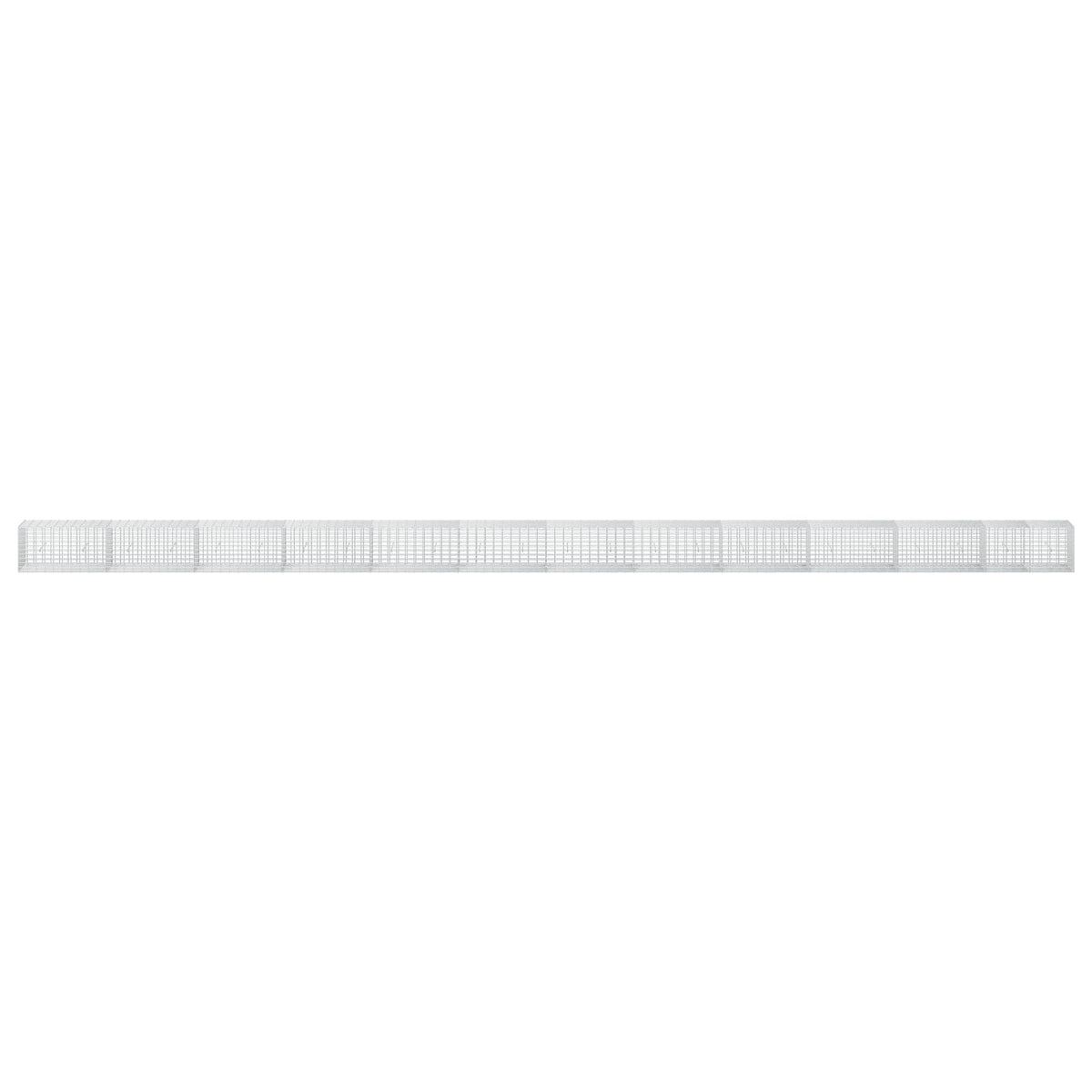 vidaXL Gabion z drutu 3,5 mm i siatką 5x10 cm 1200x50x50 cm