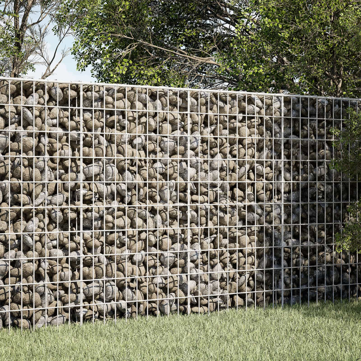vidaXL Gabion z drutu 3,5 mm i siatką 5x10 cm 150x50x100 cm