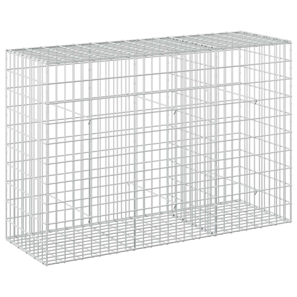 vidaXL Gabion z drutu 3,5 mm i siatką 5x10 cm 150x50x100 cm